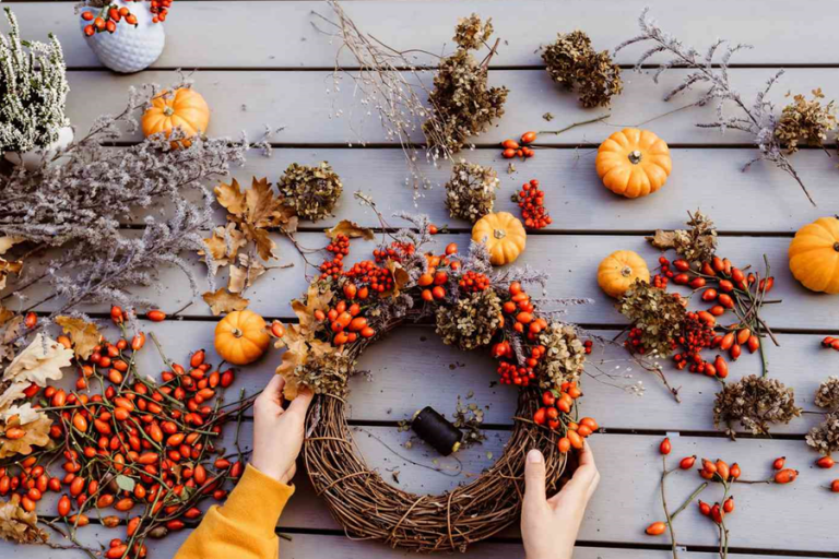 A More Exciting Fall With An Exciting Decorative Fall Pumpkin Wreath